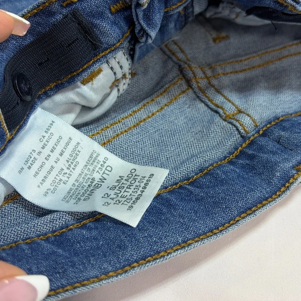 Boys wrangler NWT straight fit jeans size 12 slim flex - Picture 3 of 10